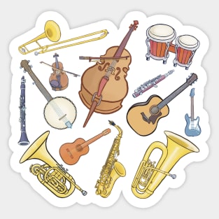 Musical instruments Sticker